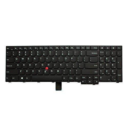 SUNMALL Laptop Keyboard Replacement with Frame Compatible with Lenovo Thinkpad E550 E550C E555 E560 E565 Series Laptop Black US Layout (6 Months Warranty)