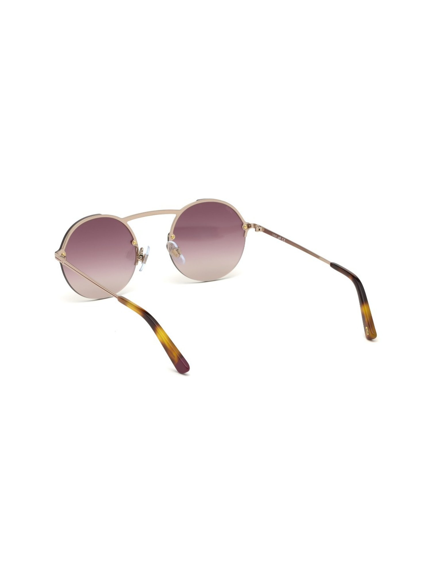 Web Eyewear Purple Round Unisex Sunglasses Designed in Italy