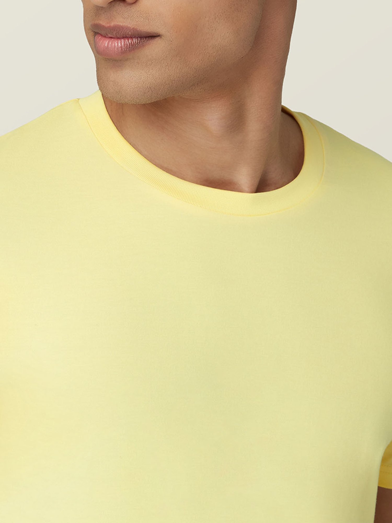 XYXX Light Yellow Crew T-Shirt