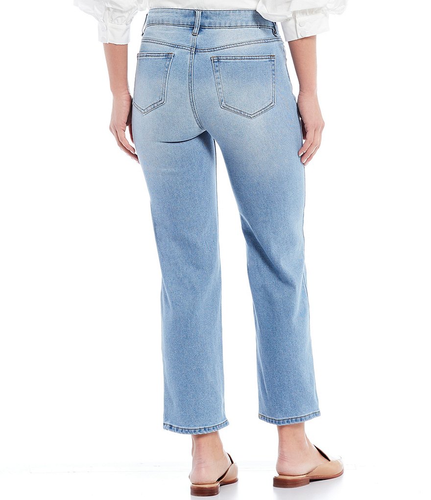Gibson & Latimer Straight Leg Cropped Jeans