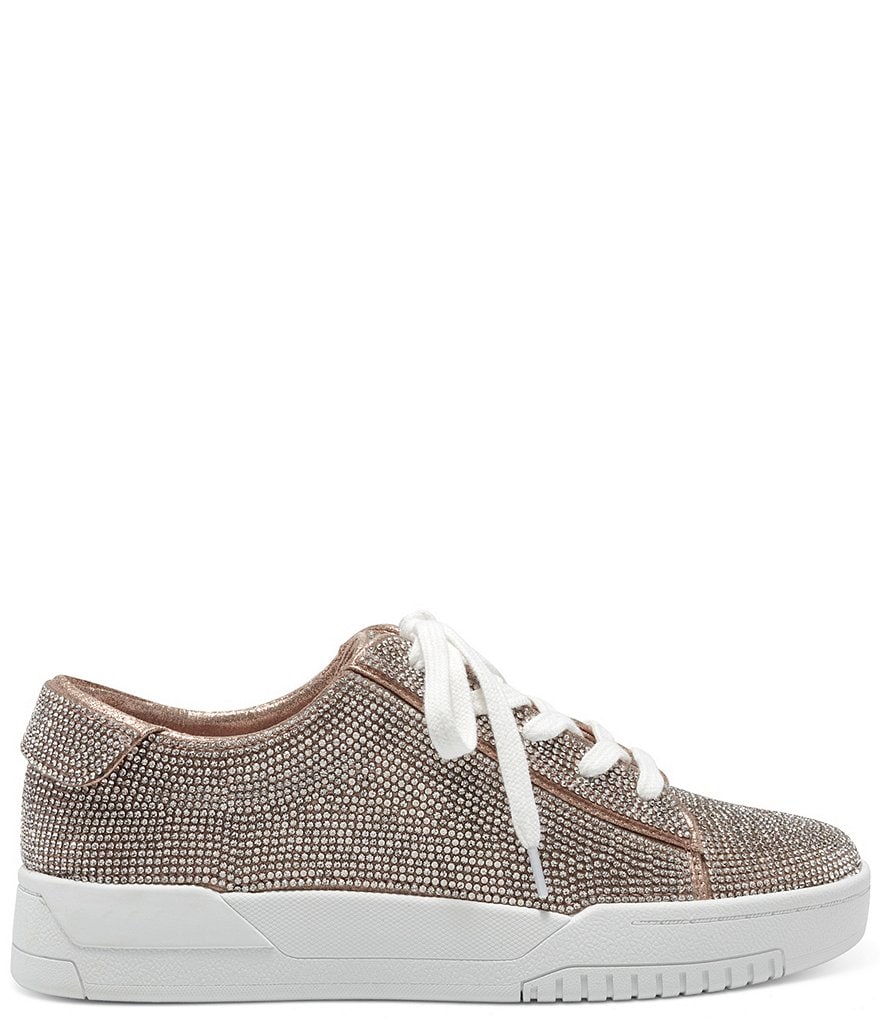Jessica Simpson Silesta Rhinestone Lace-Up Sneakers