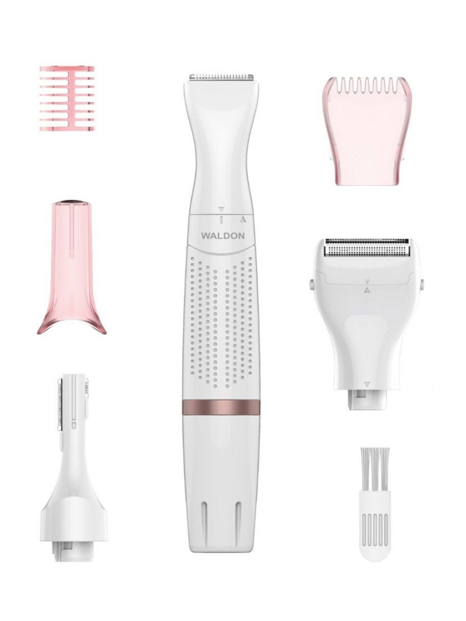 Waldon 3 In 1 PLS-10  Cordless Electric Trimmer Set for Women (White)