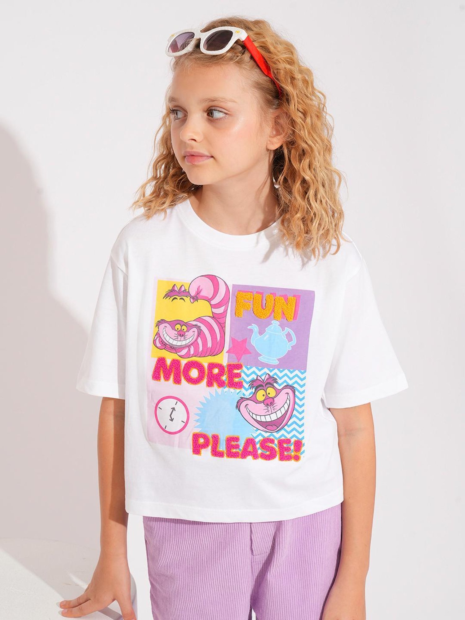 VERO MODA GIRL Kids Cloud Dancer Cotton Graphic T-Shirt