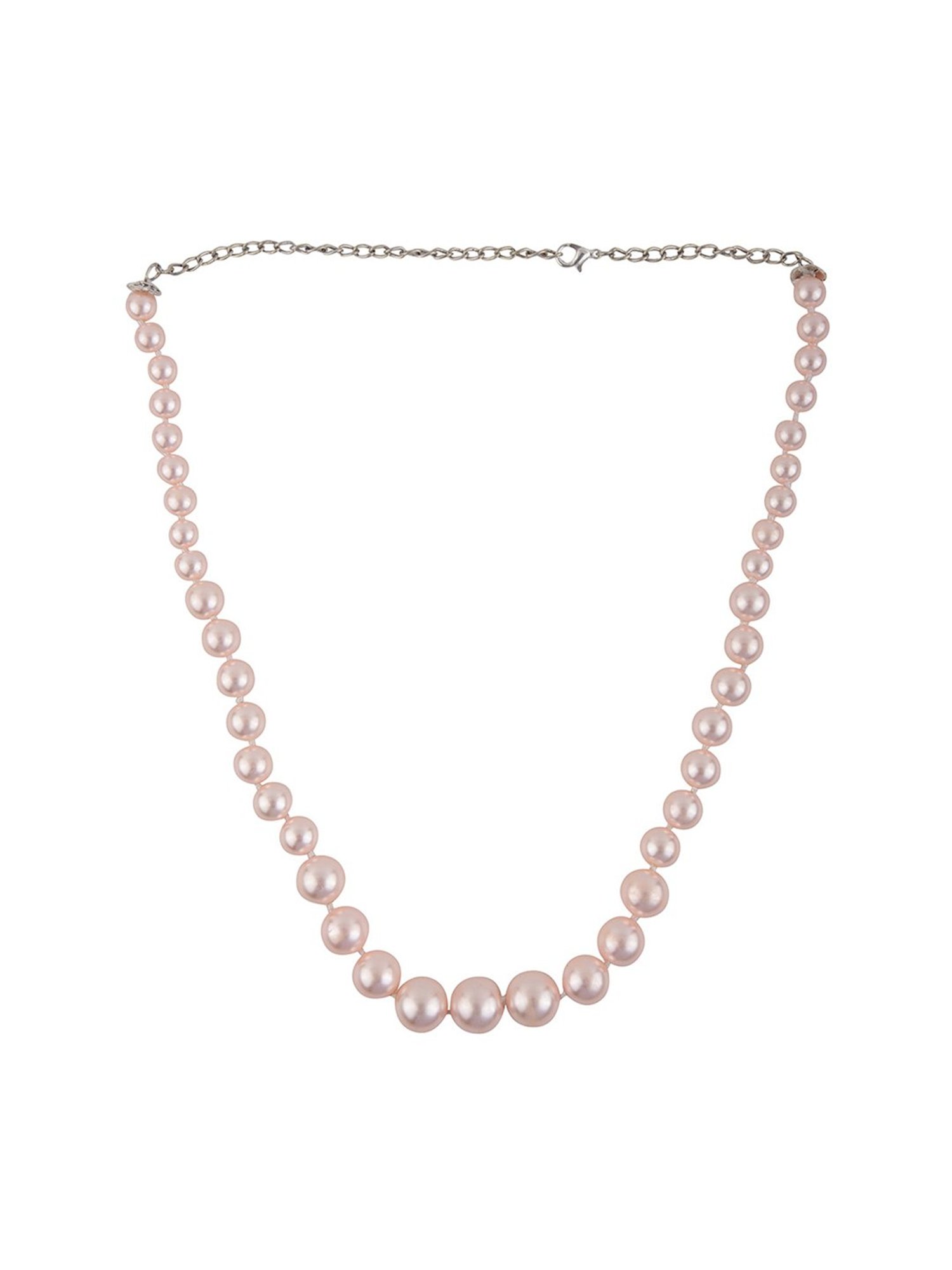 Prita by Priyaasi Peach Pearl Necklace