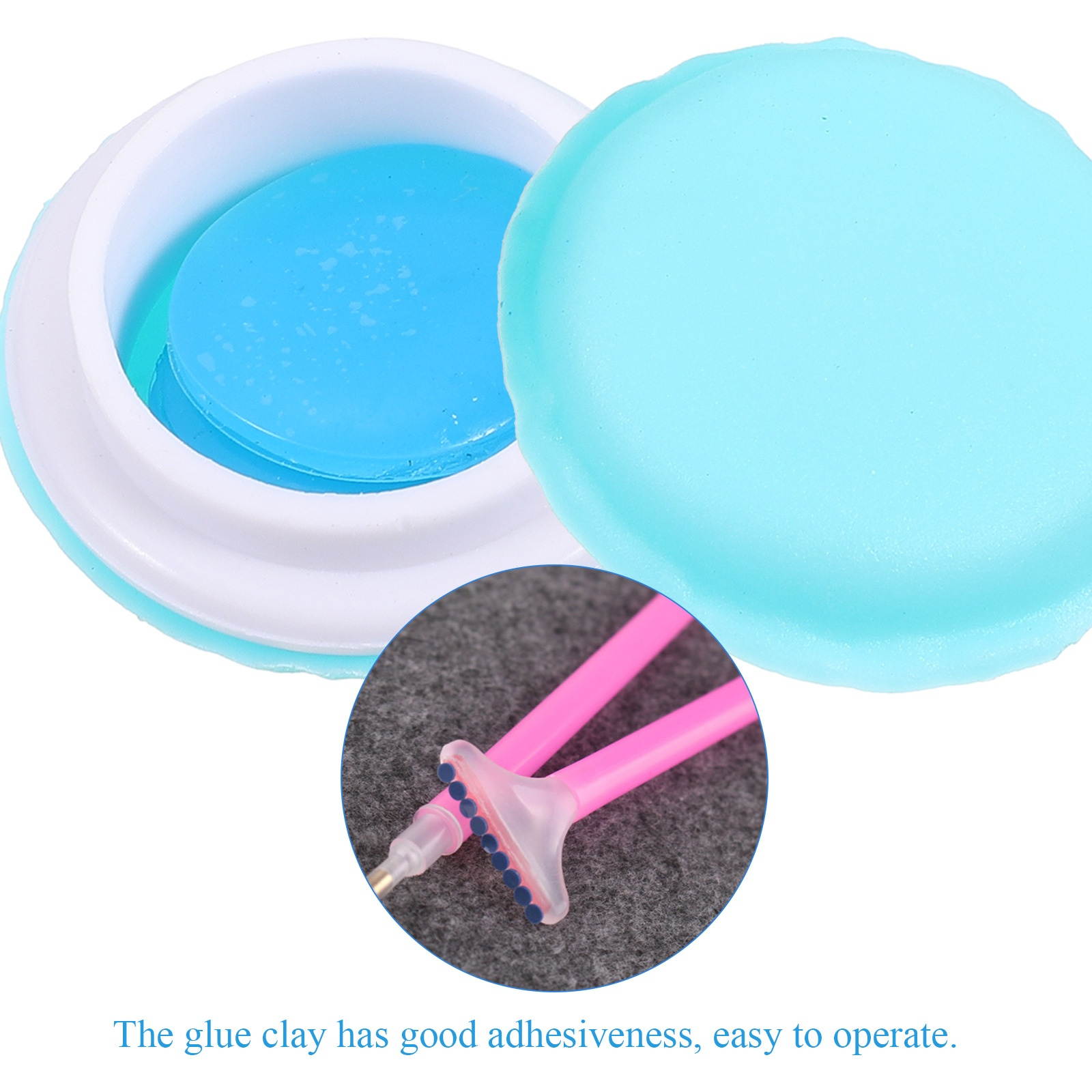 1 Set DIY Painting Glue Clay Diamond Painting Clay Embroidery Cross-Stitch Tools