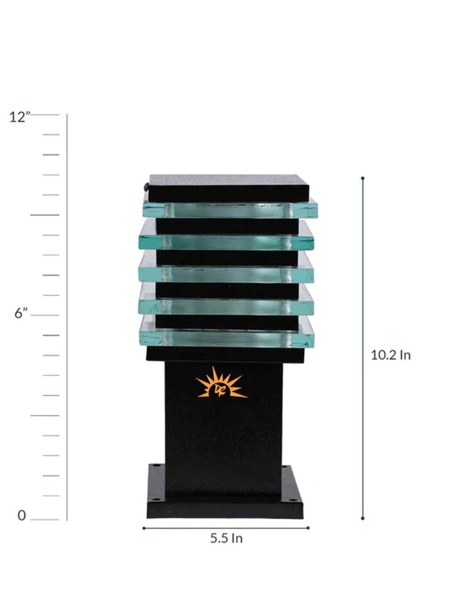 DecorativeRay Black Iron Gate Light - Set of 1