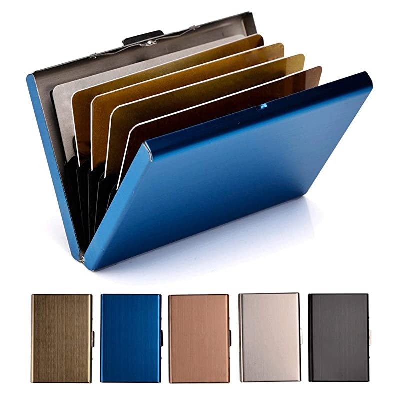 Credit Card Holder Metal Wallet Stainless Steel Credit Card Protector Case for Men or Women