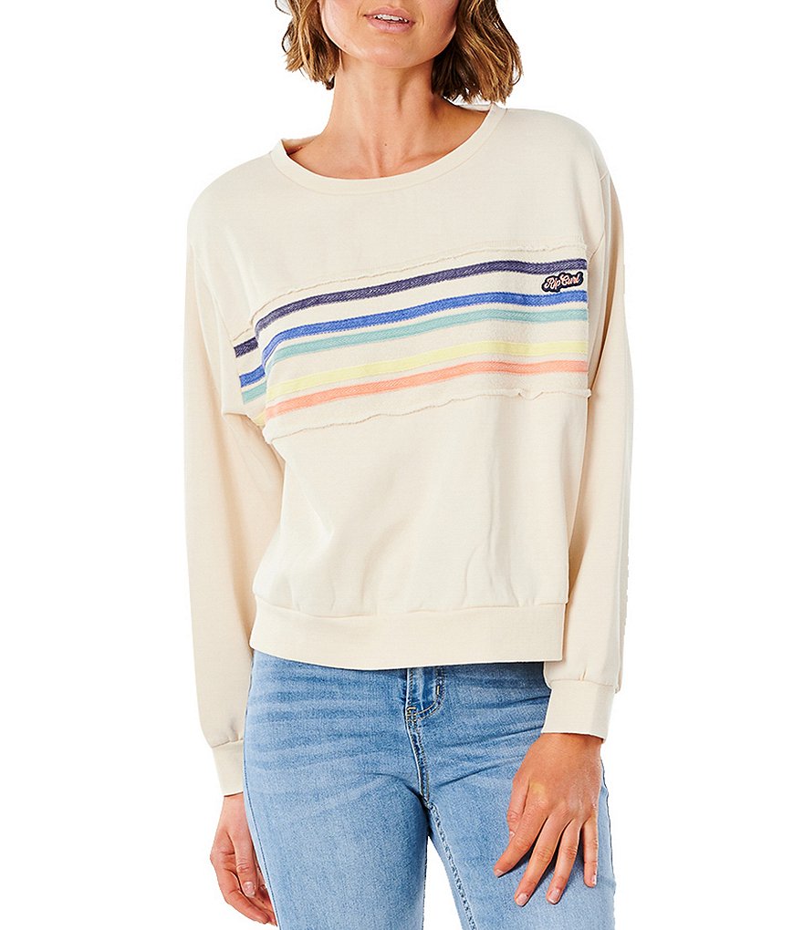 Rip Curl Tiki Stripe Crewneck Sweatshirt