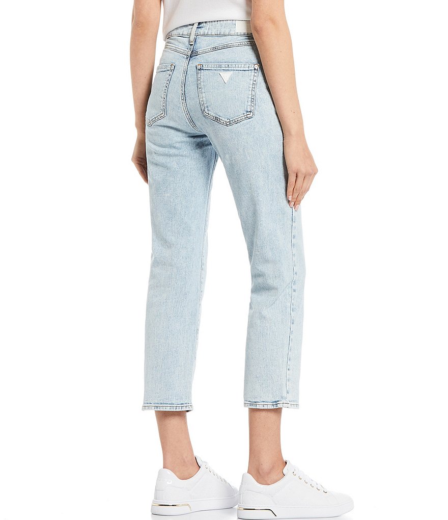 Celebrity Pink Destructed Cropped Skinny Jeans