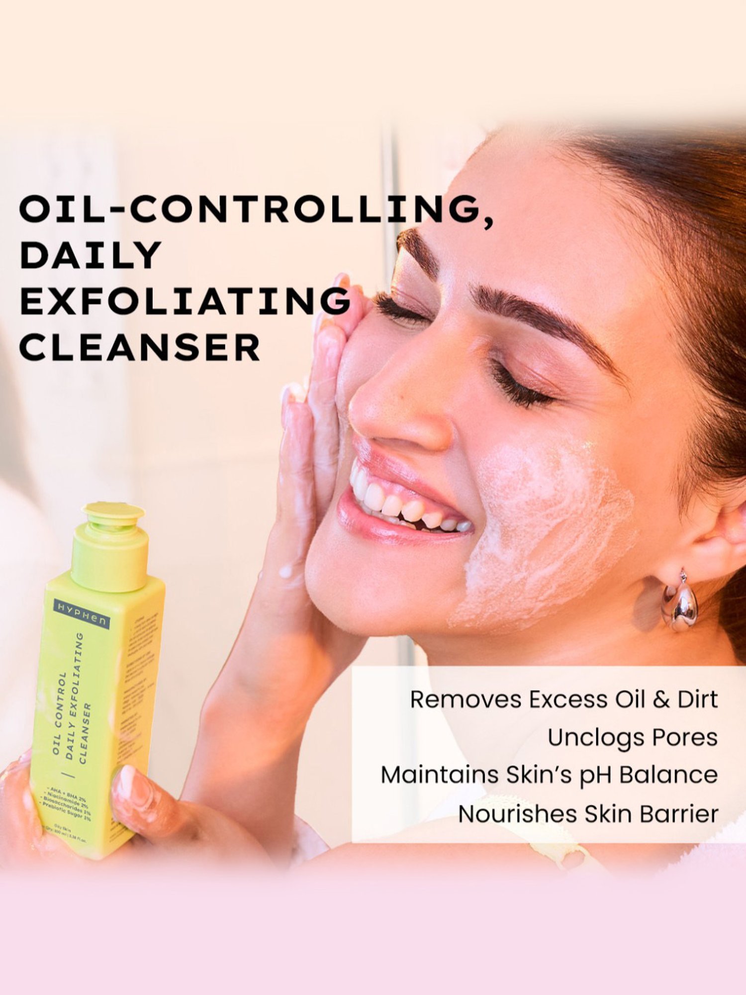 Hyphen Oil Control Daily Exfoliating Cleanser - 100 ml