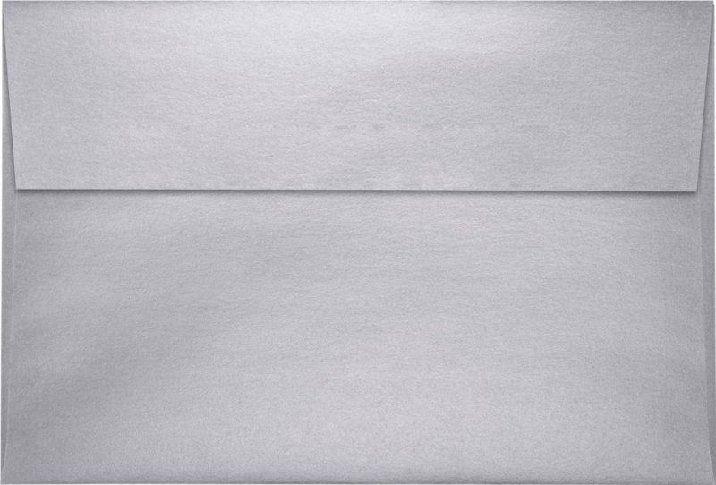 A10 Invitation Envelopes (6 x 9 1/2) - Silver Metallic (500 Qty.)