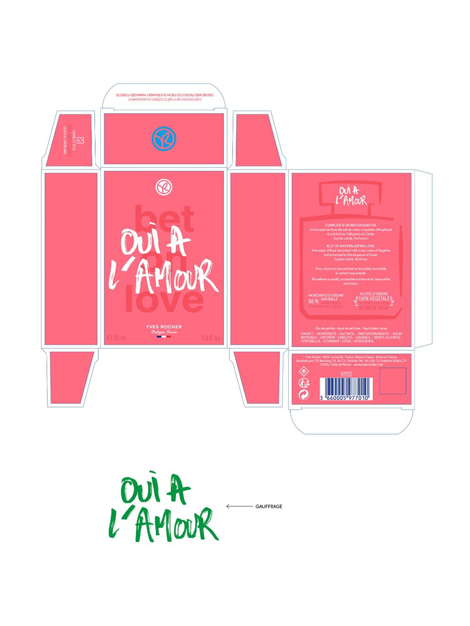 Yves Rocher Oui A L'Amour Eau de Parfum - 50 ml