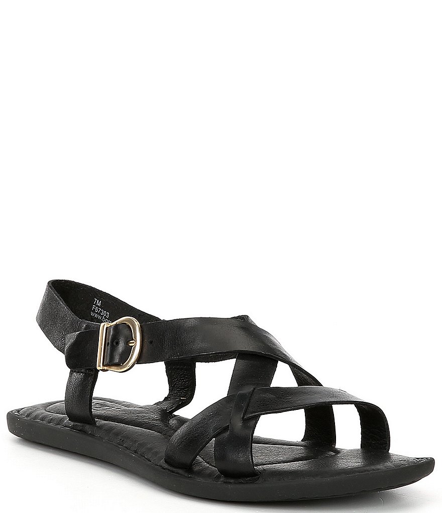 Born Ruben Banded Strappy Leather Sandals