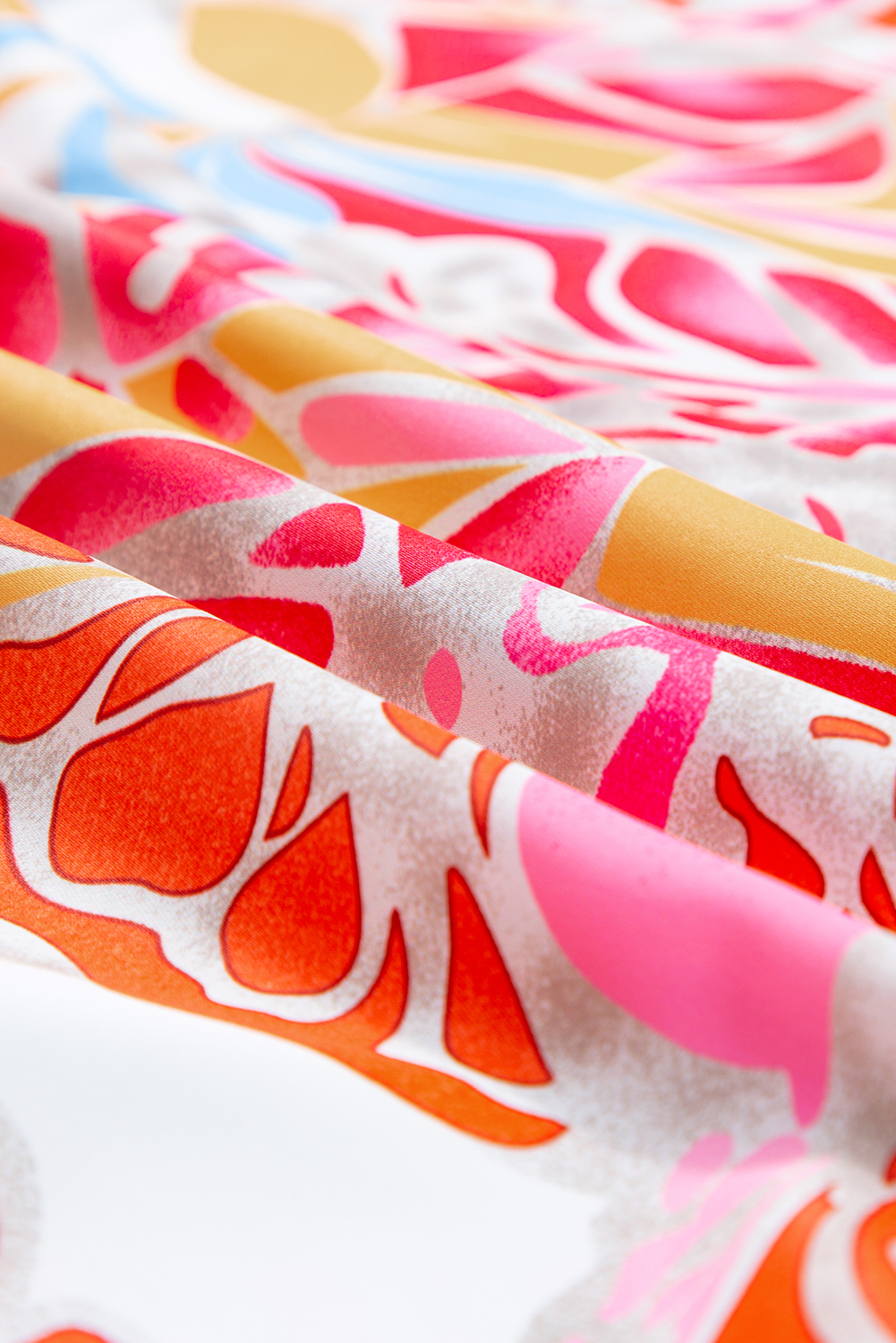 Multicolor Boho Floral Collared Long Sleeve Dress