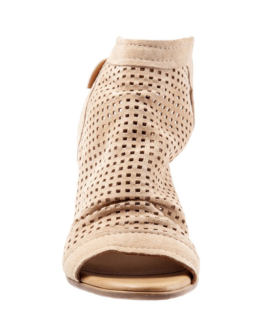 Bueno Udo Perforated Suede Slingback Sandals
