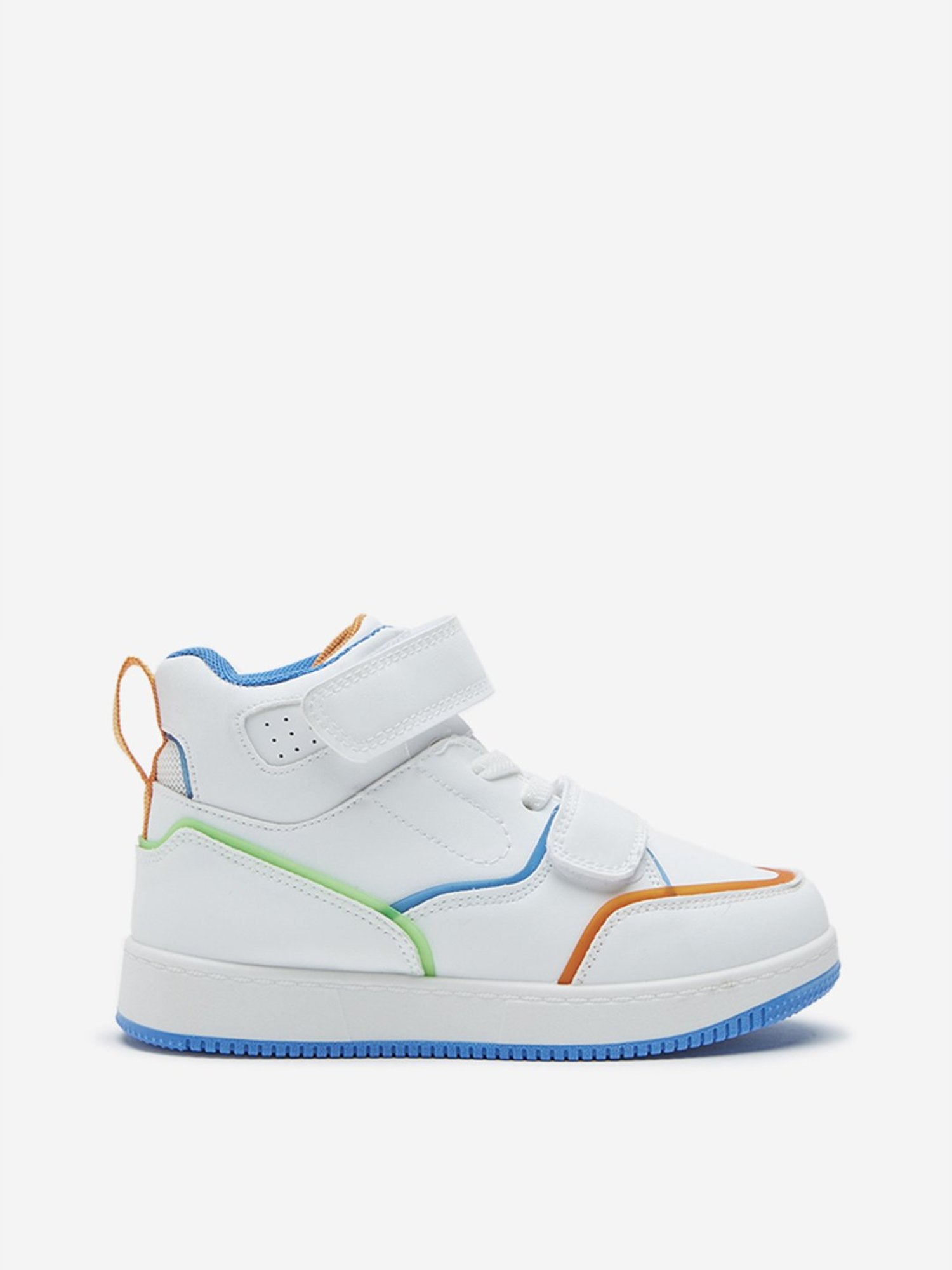 Yellow by Westside White Dual-Strap High-Top Boots