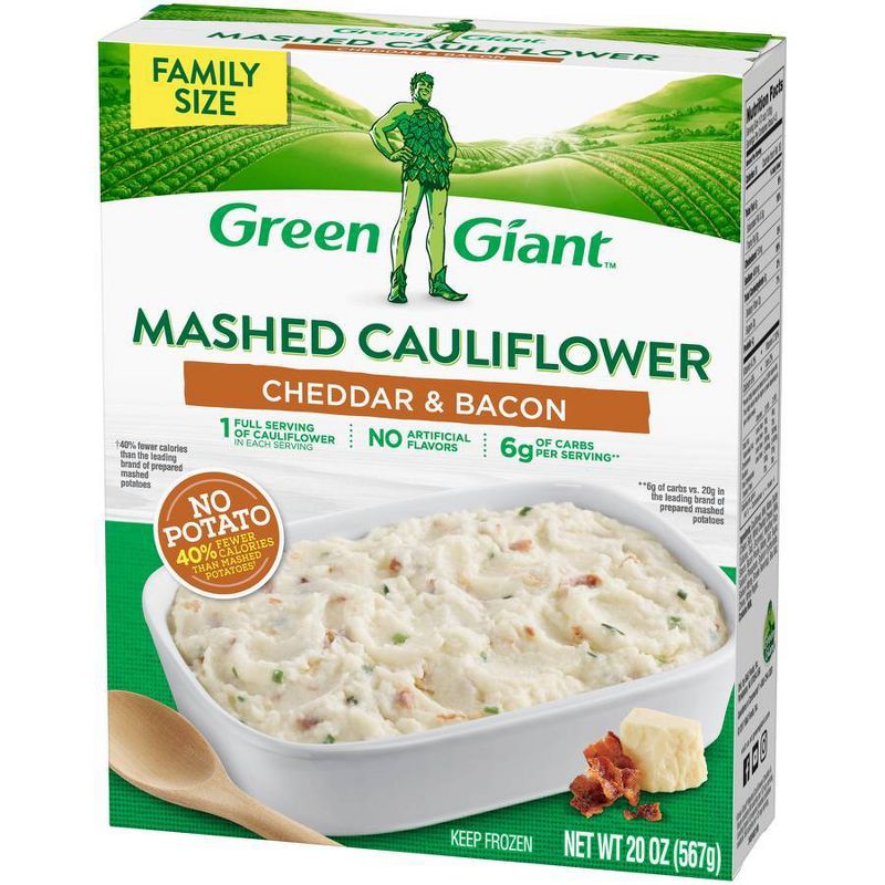 Green Giant Mashed Frozen Cauliflower Cheddar & Bacon - 20oz