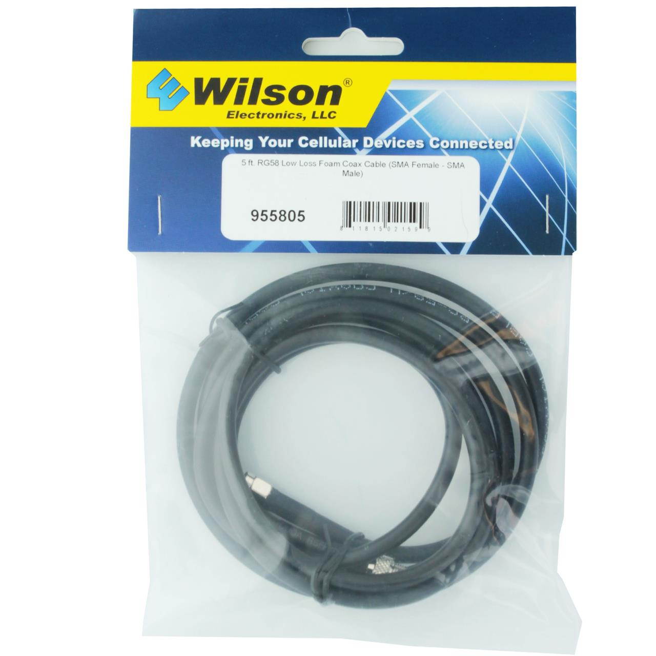Wilson 5' RG58 Coax Cable SMA-Female / SMA-Male - 955805