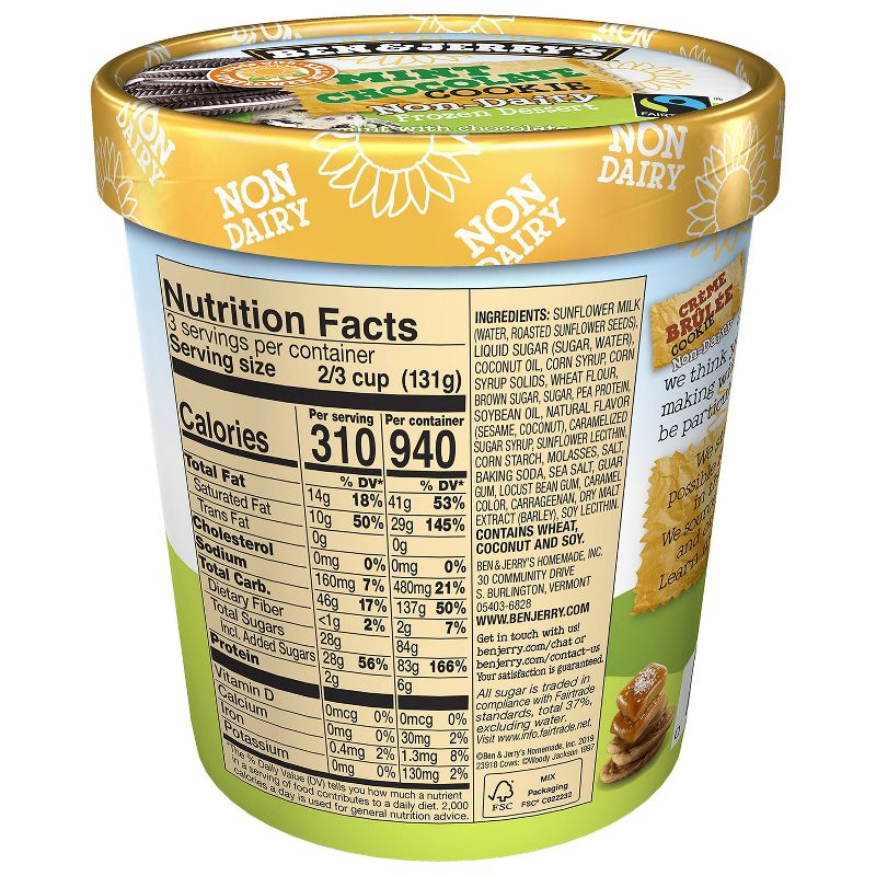 Ben & Jerry's Non Dairy Ice Cream Cream Brulee - 16oz