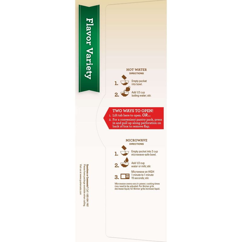 Quaker Instant Grits Flavor Variety - 12ct