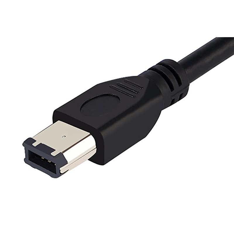 5FT 6 Pin to 6 Pin Firewire DV iLink Male to Male IEEE 1394 Cable(Black)