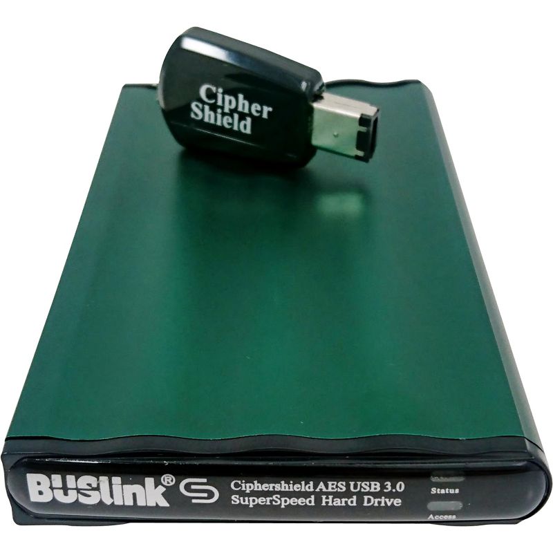 Buslink CipherShield DSE-2T-U3 2 TB Hard Drive - 2.5" External - SATA - USB 3.0 - 1 Year Warranty