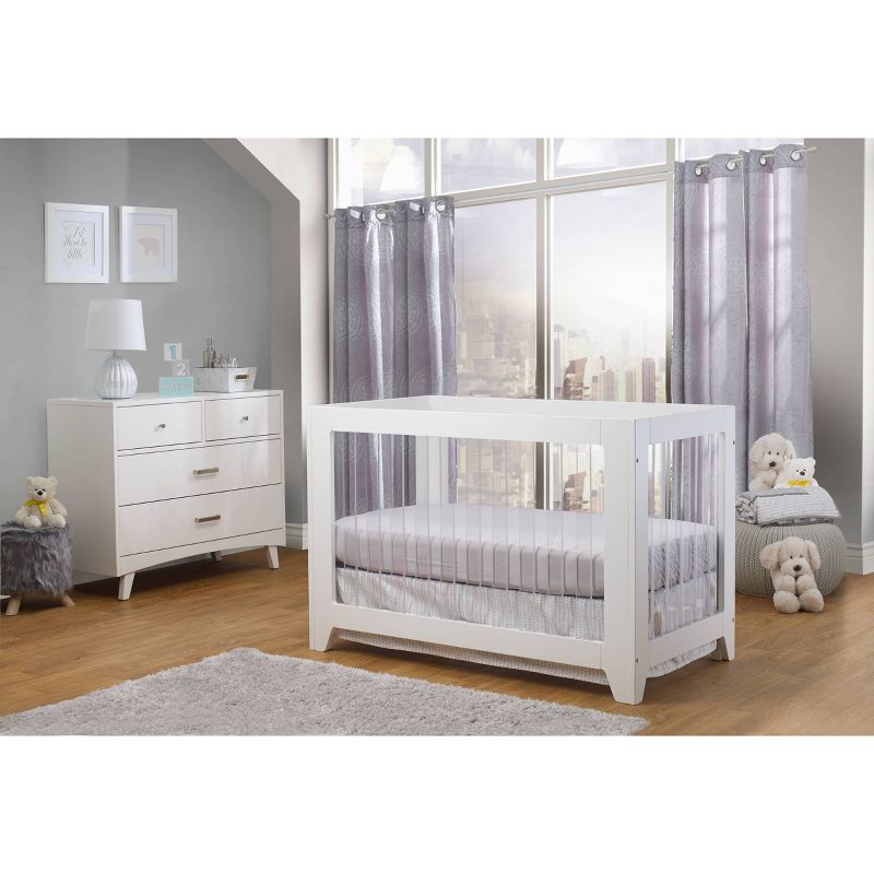 Sorelle Soho Acrylic Crib - White