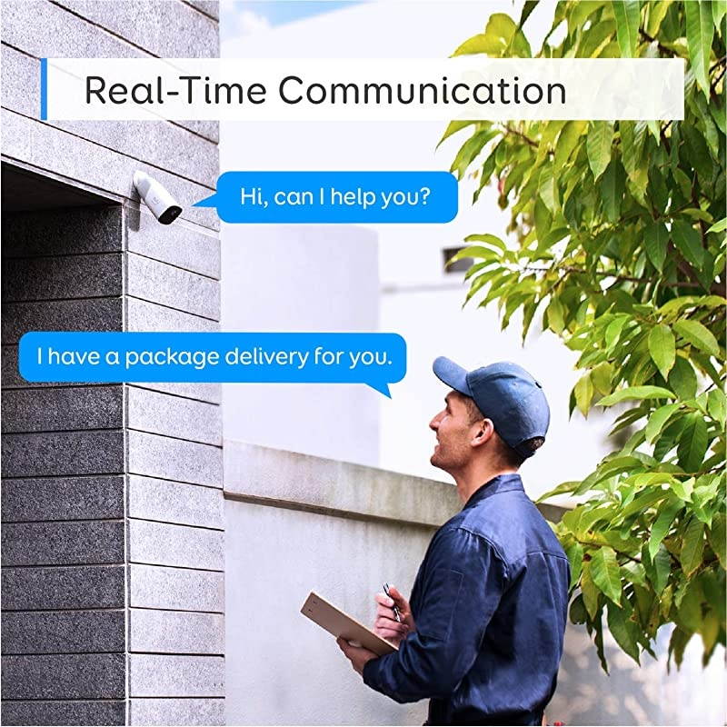 Security, Cam 1080p Wireless Home Security 2-Camera Kit,365-Day Battery, Rechargeable, Night Vision, IP67 Weatherproof