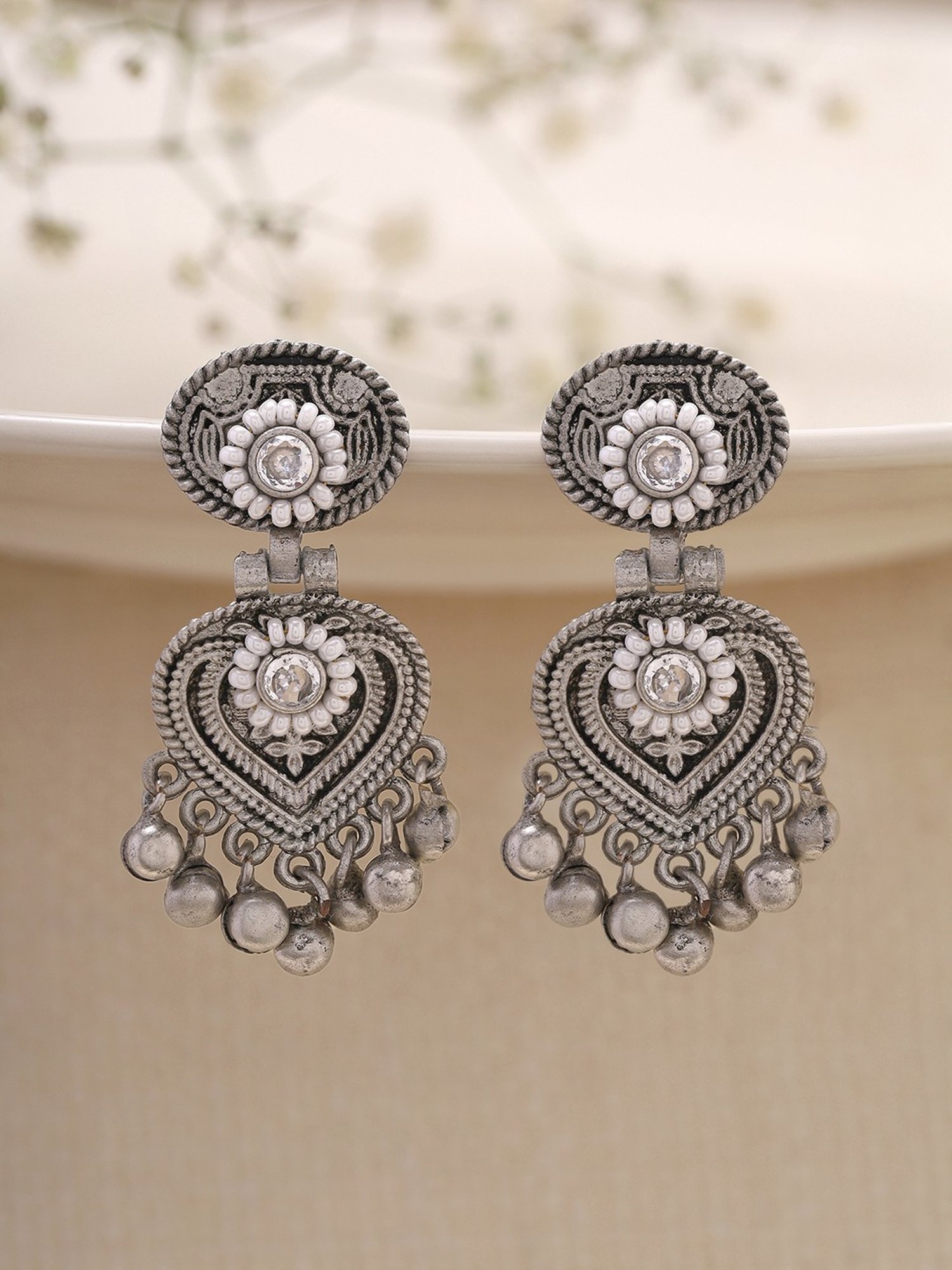 Priyaasi Pearl Dangler Earrings