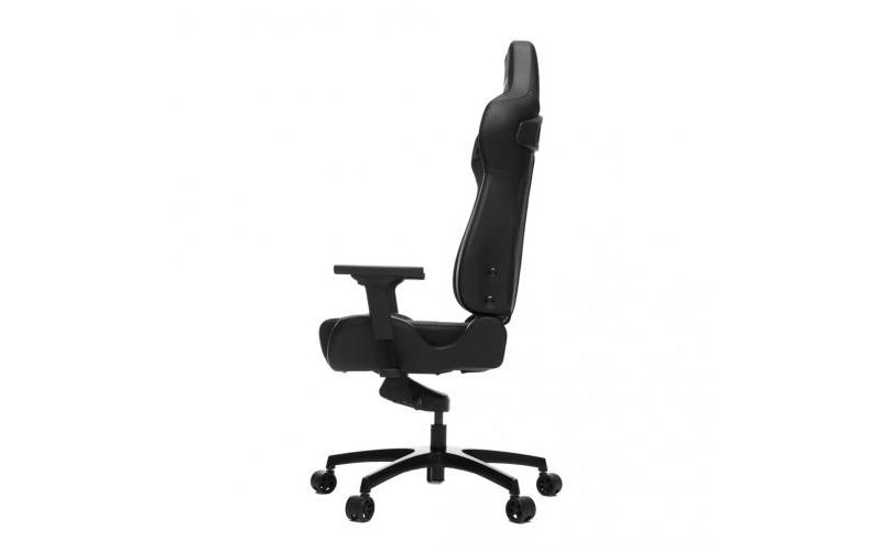 Vertagear Racing Series P-Line PL4500 Coffee Fiber with Silver Embroidery Gaming Chair Black Edition (LED/RGB Upgradable)