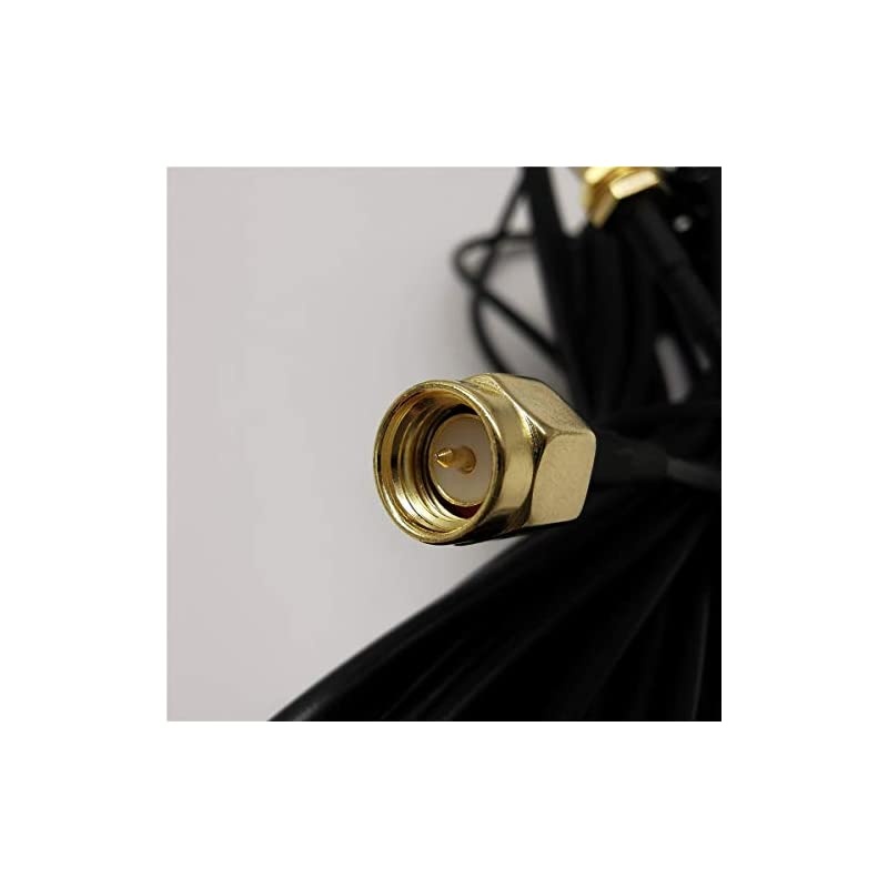 10FT Black SMA Male to Female WiFi Antenna Connector Extension CableRG1743MP