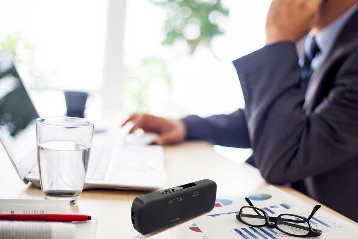 Tekit   Voice Activated USB Digital Voice Recorder Audio Recorder Dictaphone Voice Recorder Mp3 Player Recoding Pen,Secret recording device,(4GB)