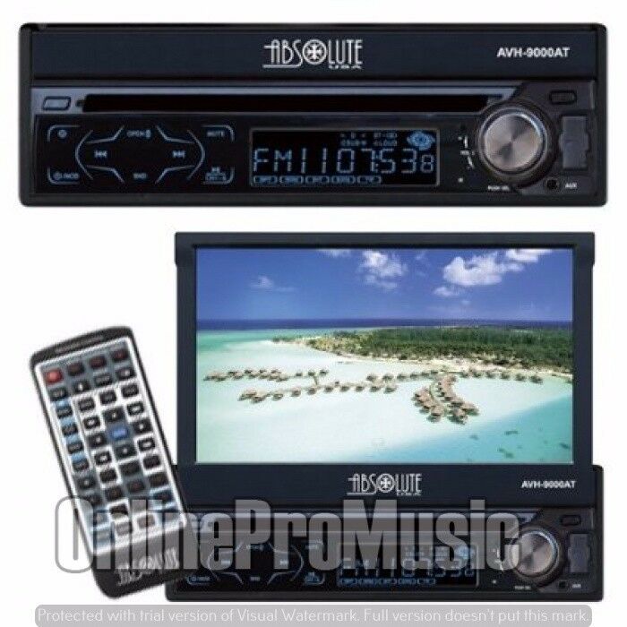 Absolute 7" INDASH CAR STEREO MOTORIZED DVD / CD / MP3/ USB/ AM/ FM Touch Screen