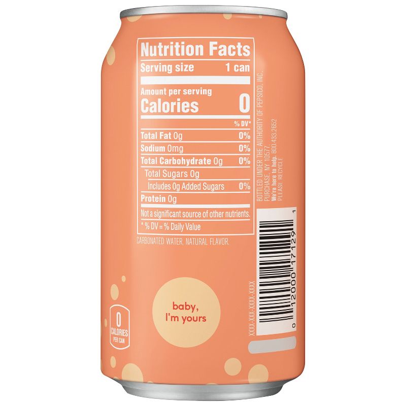 bubly Peach Sparkling Water - 8pk/12 fl oz Cans