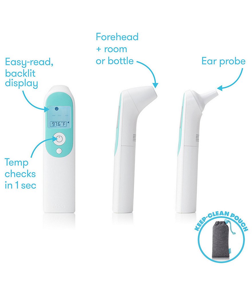 Fridababy 3-in-1 Ear, Forehead + Touchless Infrared Thermometer