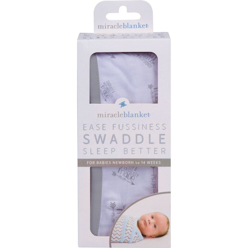 Miracle Blanket Swaddle Wrap Fearfully Made - Gray