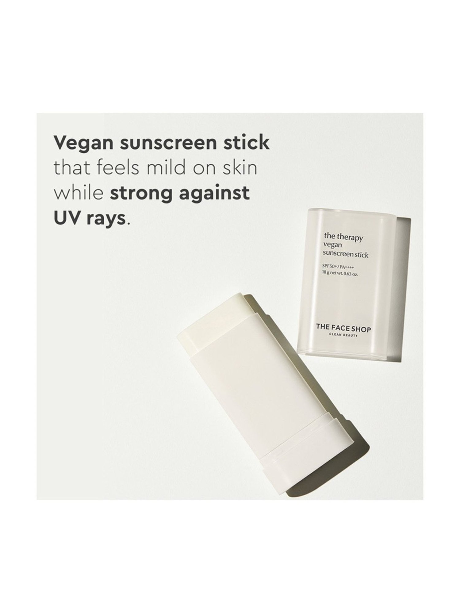 The Face Shop Therapy Vegan Sunscreen Stick SPF 50+ - 18 gm