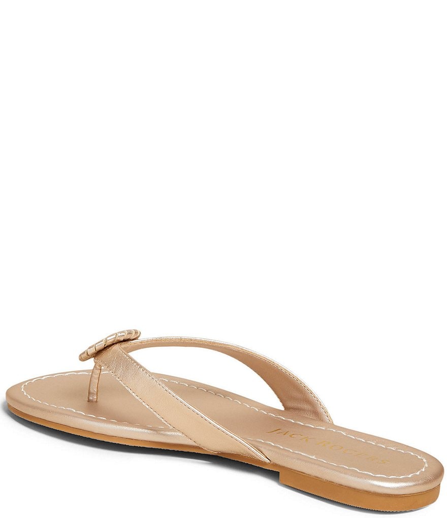 Jack Rogers Rowan Leather Rondelle Flip Flops