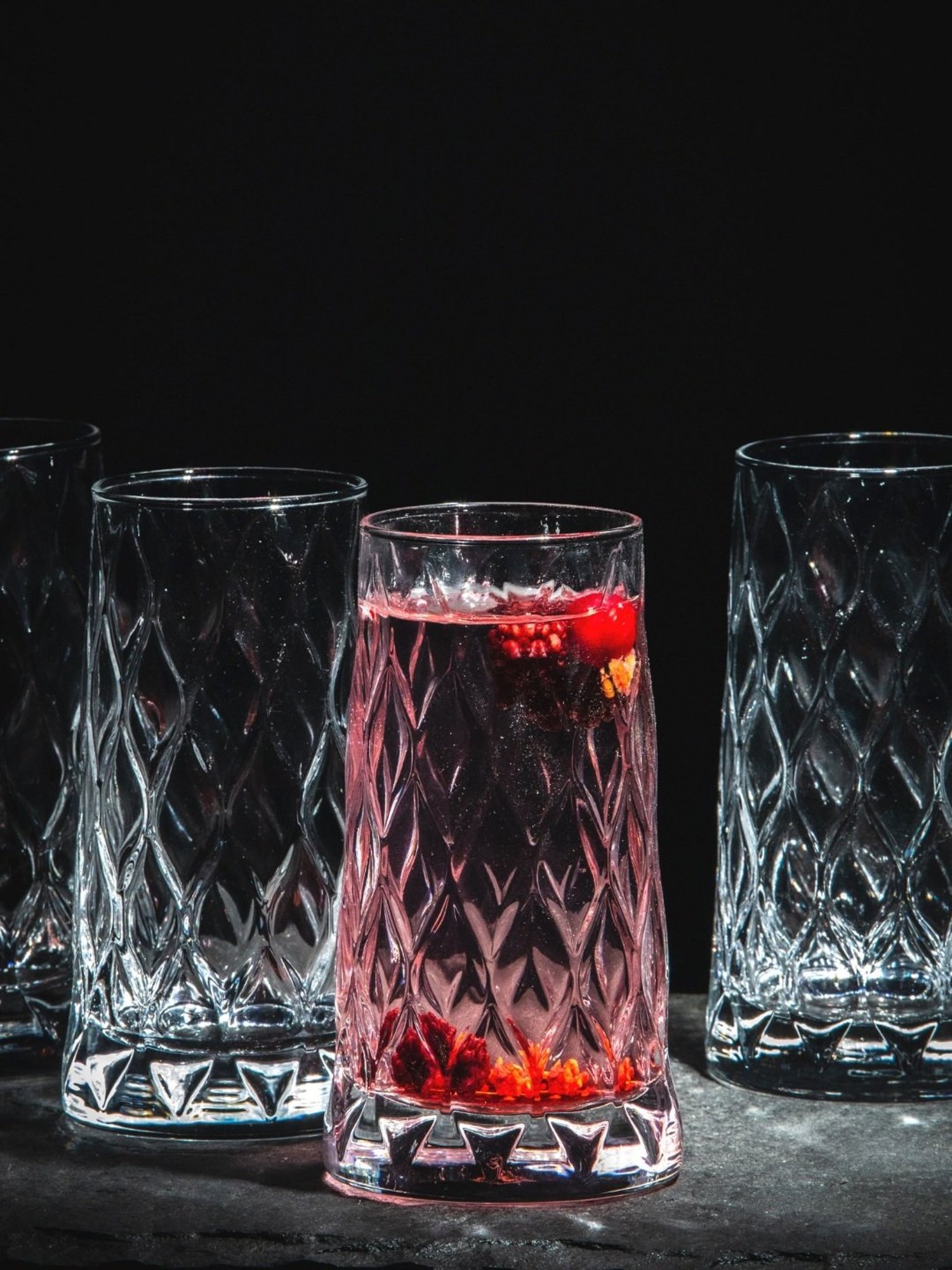 Pasabahce Transparent Glass Tumbler - Set of 4 (345ml)