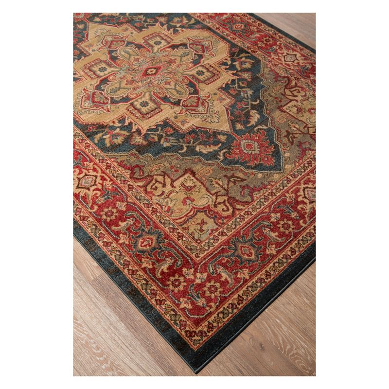 2'x3' Medallion Loomed Accent Rug Navy - Momeni