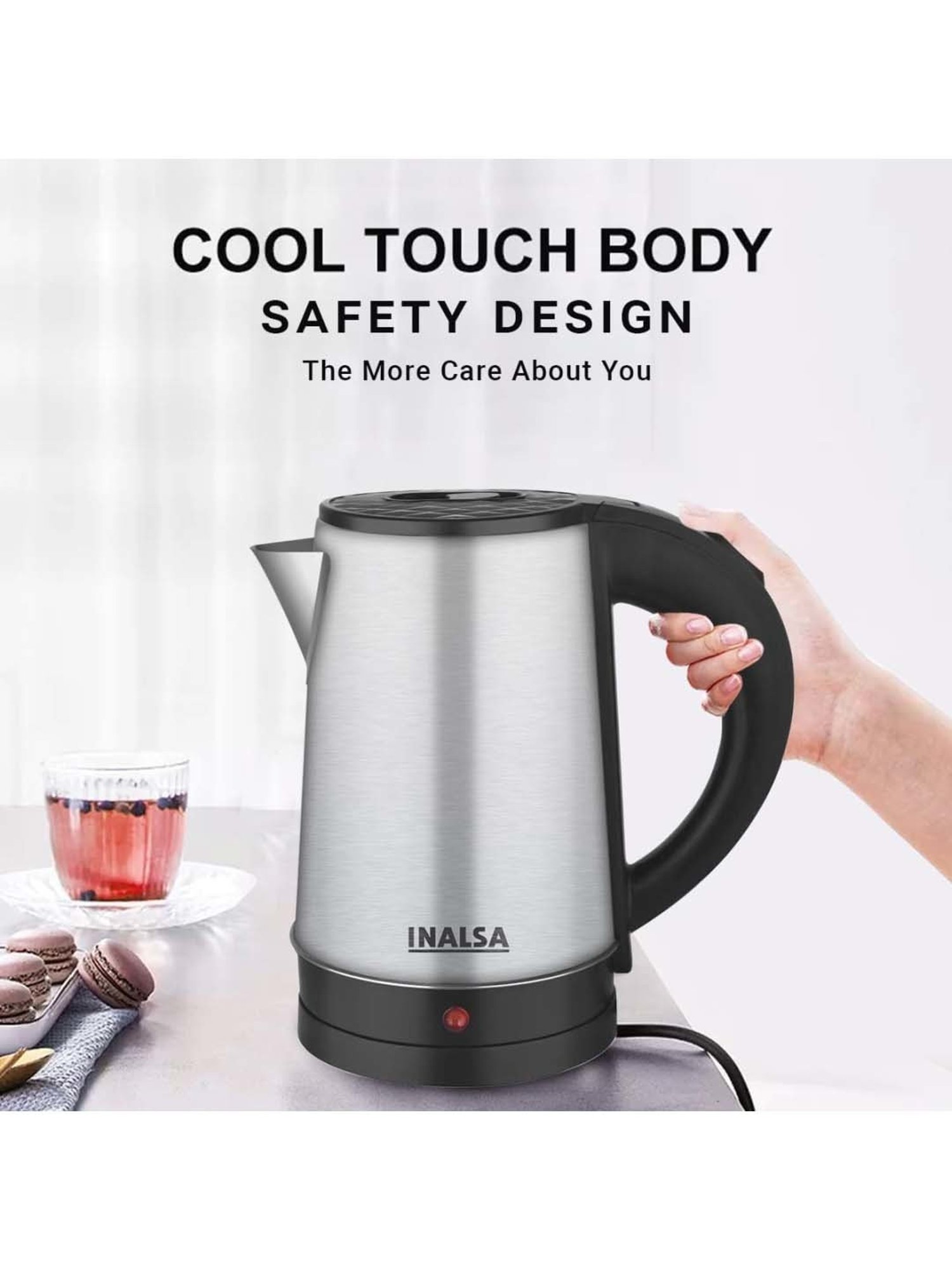 Inalsa 1000W 800ml Electric Kettle