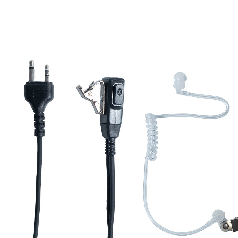 Covert Acoustic Tube Walkie Talkies Earpiece Headset with Mic PTT for Midland GXT1000VP4 LXT500VP3 GXT1050VP4 GXT1000XB(10 PACK)