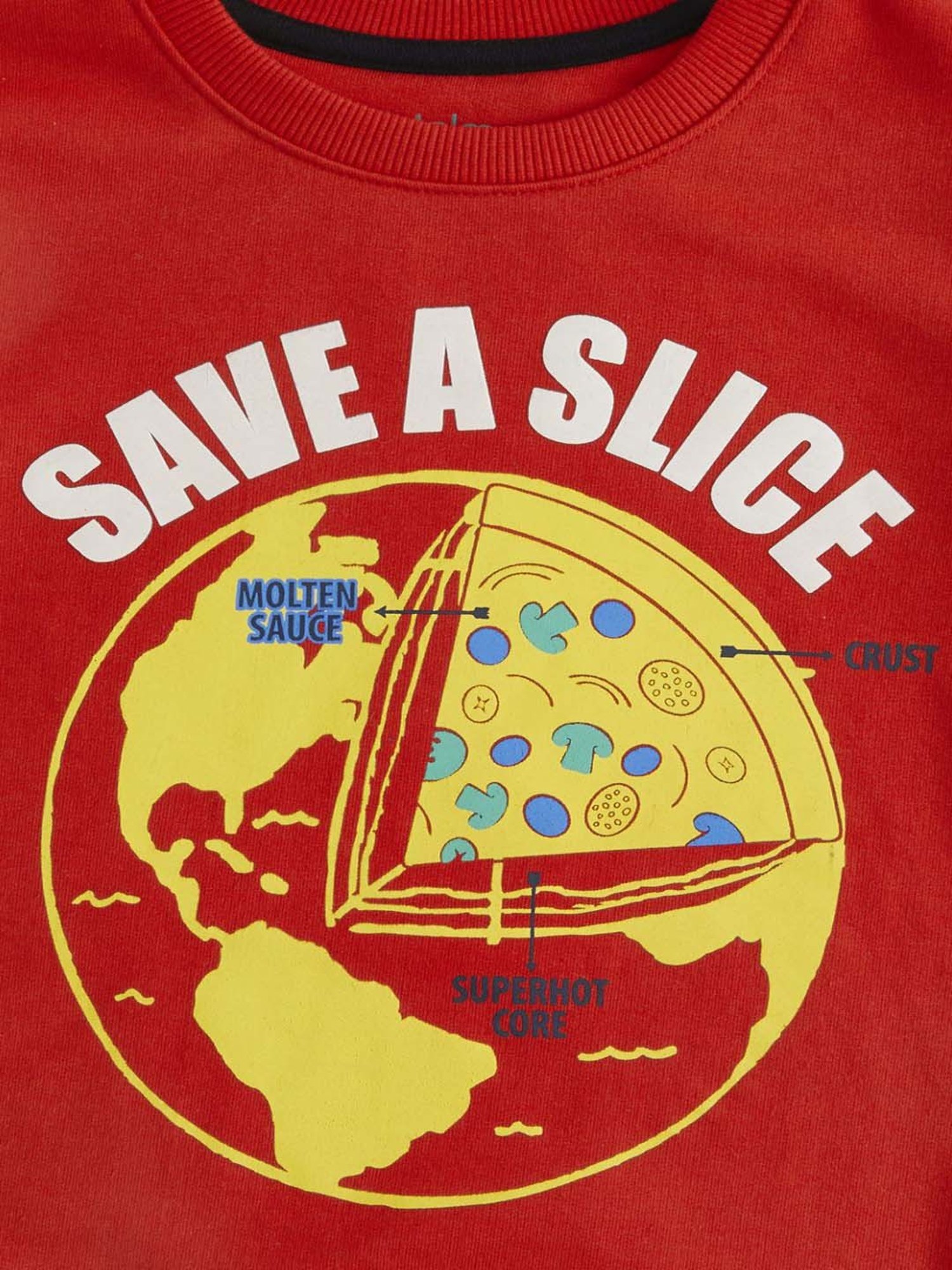 Pantaloons Baby Kids Red Printed Full Sleeves Sweatshirt