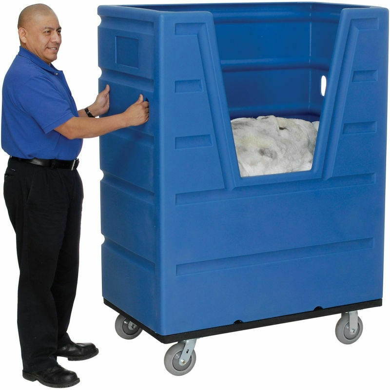 NEW! Blue Best Value Hopper Front Plastic Bulk Truck 43 Cu. Ft!!