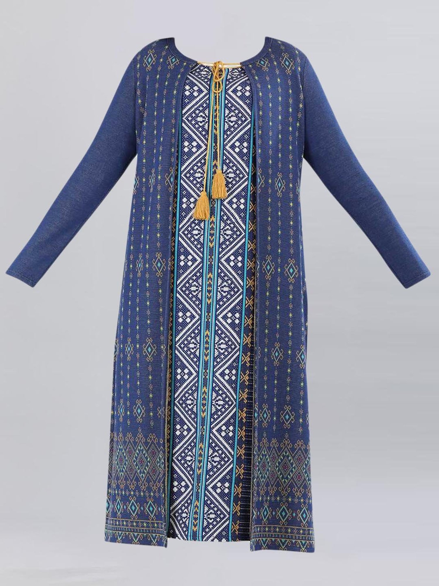 Aurelia Blue Regular Fit Cardigan