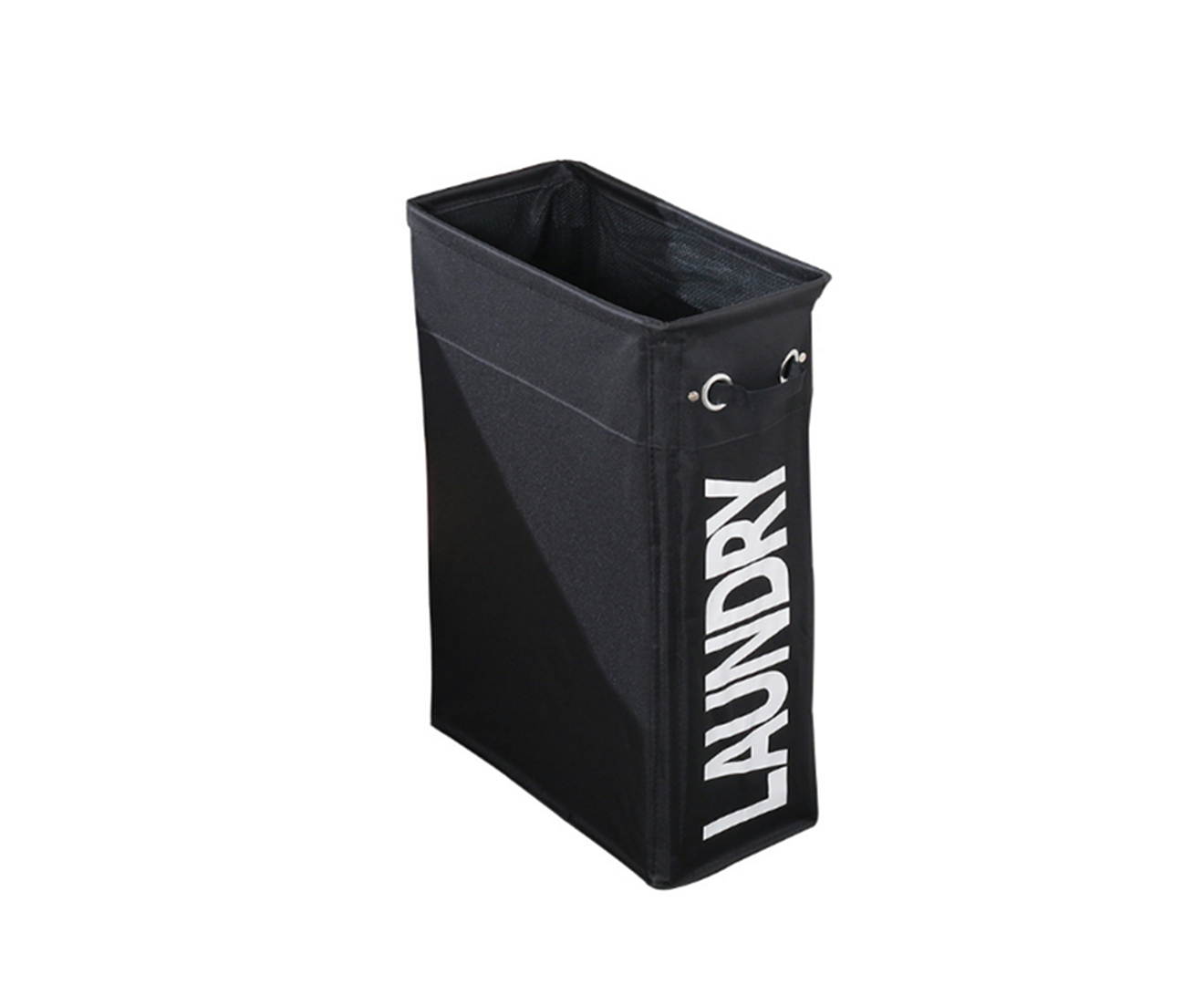 Dirty Clothes Receiving Box Bundle Oxford Foldable Clothes Basket - Black Black 40X20X55Cm