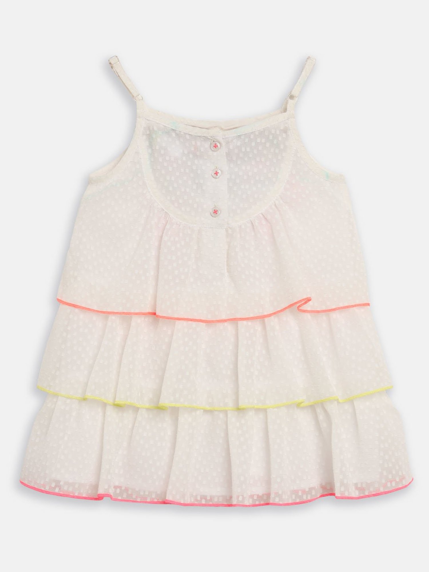 Nauti Nati Kids White Embroidered Dress