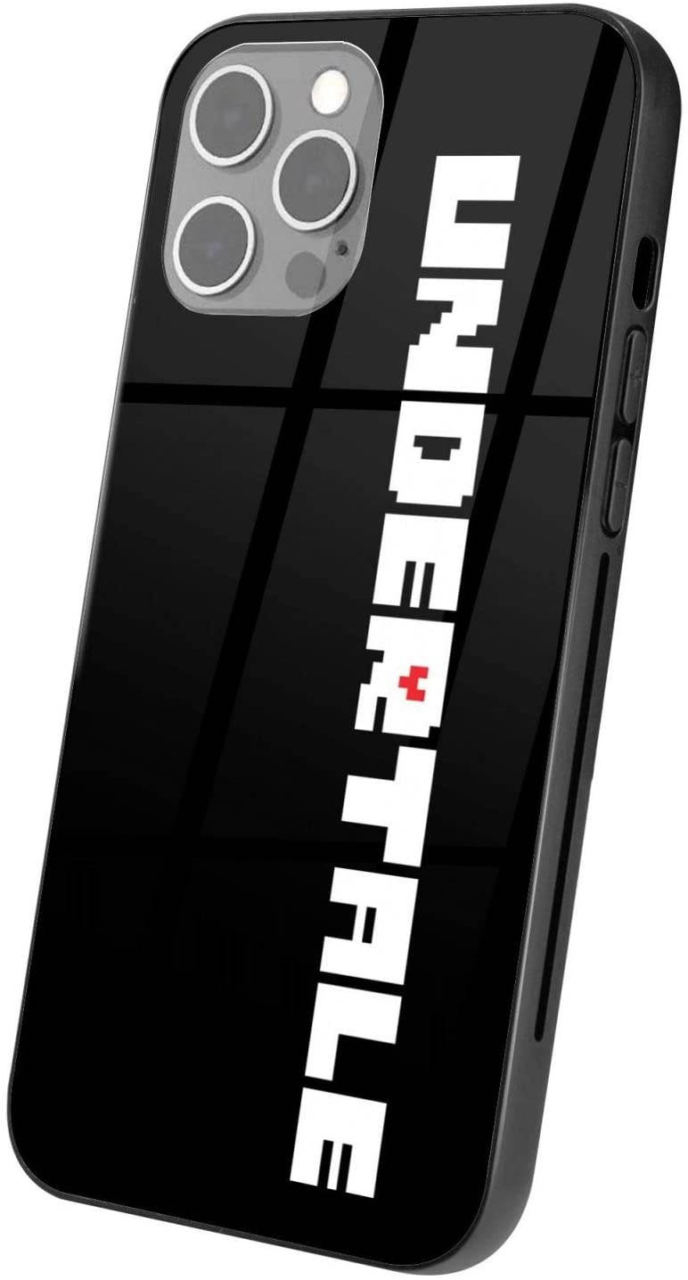 Undertale Sans Compatible with iPhone 12 Series Case Protective Shockproof Slim Soft TPU + Glass IP12-6.1