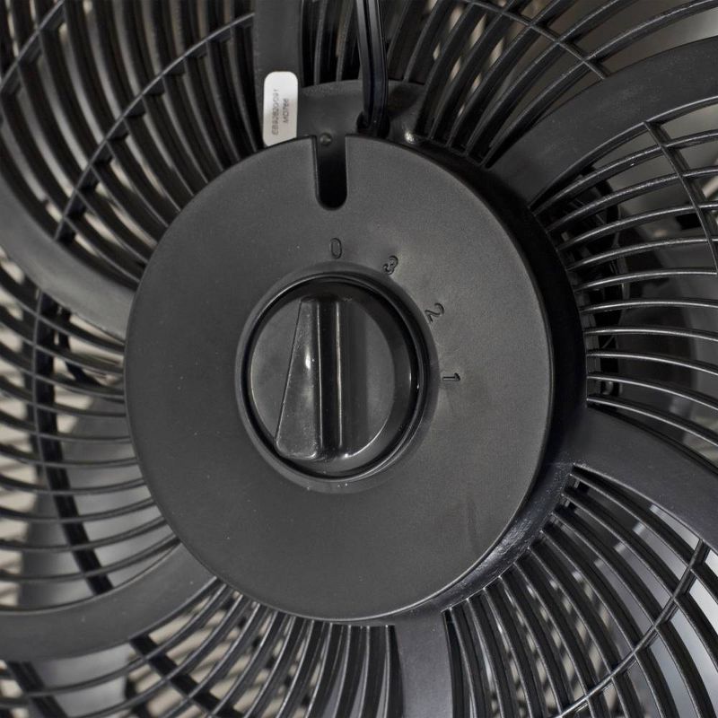 Comfort Zone 20" Power Curve Performance Air Circulator Black