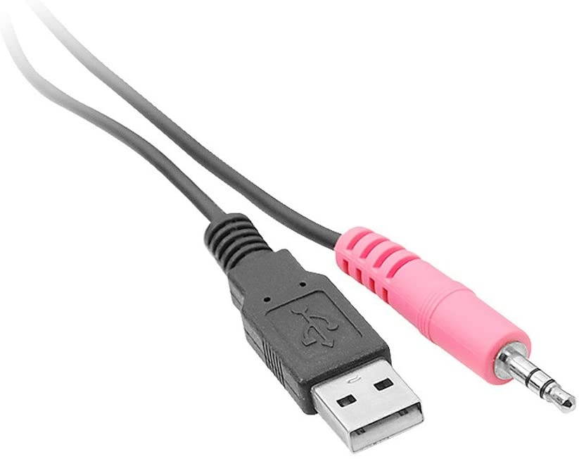 SIIG CE-KV0211-S1 USB HDMI KVM Cable with Audio and Mic